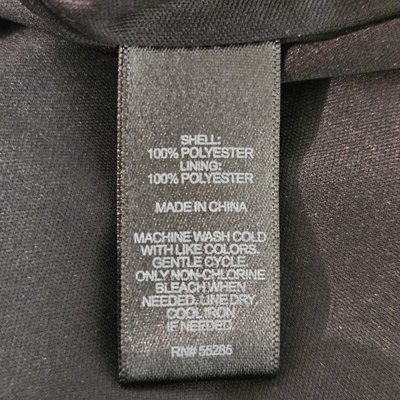 EXPRESS Dress Womens XS Black The Portofino Shirt Full Button Closure Roll-tabs‎ - Picture 6 of 9